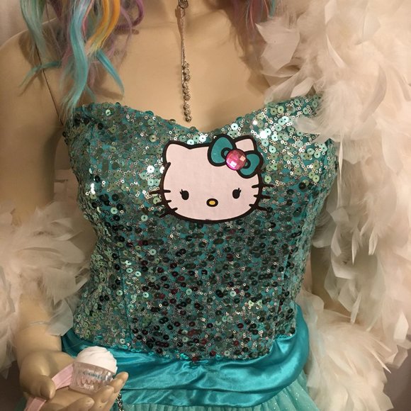 CUSTOM DREAM DRESS AND JEWELERY SET!🍭💖with hello kitty added details - Picture 4 of 17